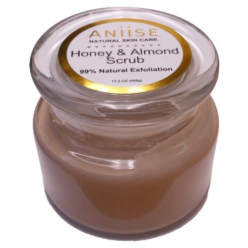 exfoliate almond & honey body.