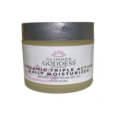 Organic Triple Action Anti Aging Daily Moisturizer with Shea Butter &