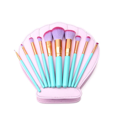 MAKEUP BRUSHES Mermaid Shell Oceana 11 pcs