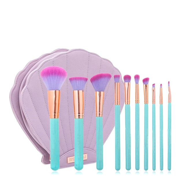 MAKEUP BRUSHES Mermaid Shell Oceana 11 pcs