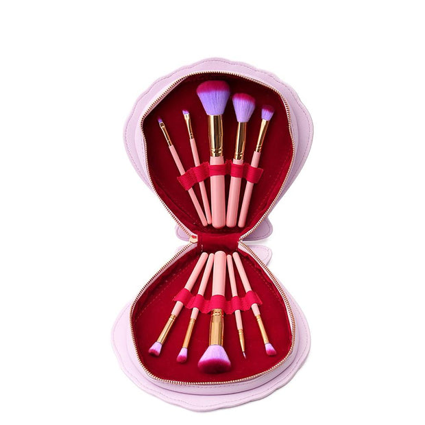 MAKEUP BRUSHES Mermaid Shell Kaia 11 pcs