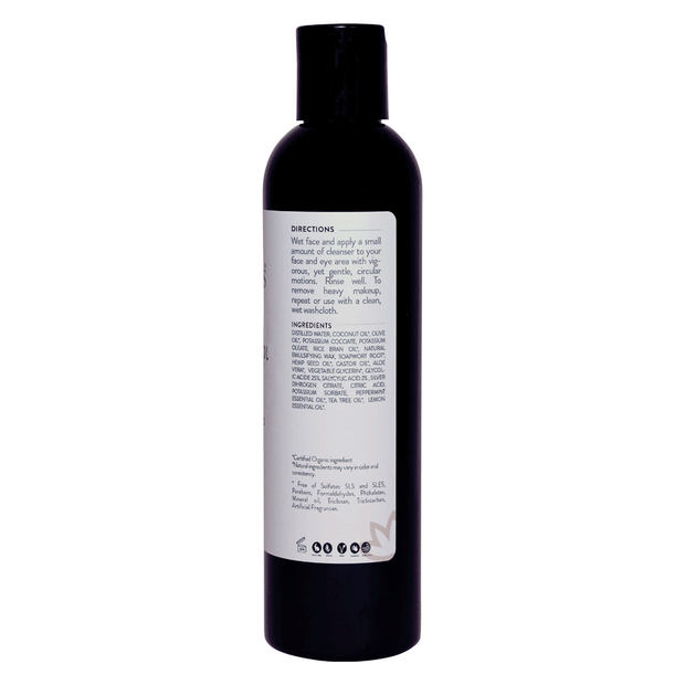 Organic Creamy Acne Control Cleanser - Great For Face & Body