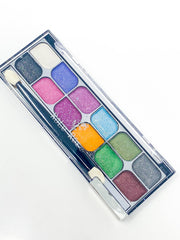 12 Rich Pigment Eye Shadow Makeup Palette X2